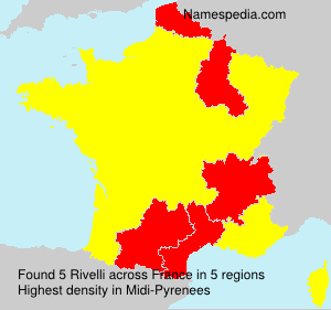 Surname Rivelli in France Surname Rivelli in France