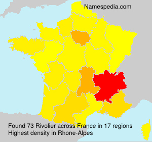 Surname Rivolier in France Surname Rivolier in France