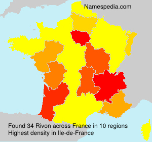 Surname Rivon in France