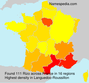 Surname Rizo in France Surname Rizo in France