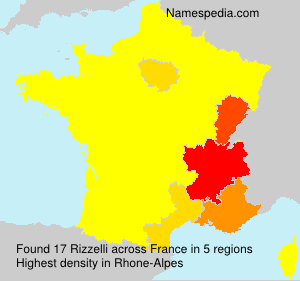 Surname Rizzelli in France Surname Rizzelli in France