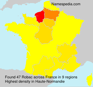 Surname Robac in France Surname Robac in France