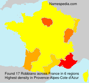 Surname Robbiano in France Surname Robbiano in France