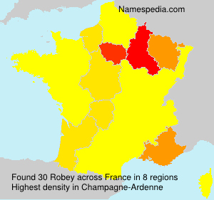 Surname Robey in France Surname Robey in France