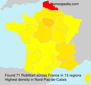 Surname Robilliart in France Surname Robilliart in France