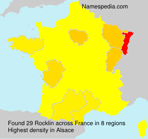 Surname Rocklin in France Surname Rocklin in France