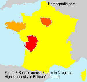 Surname Rococo in France Surname Rococo in France