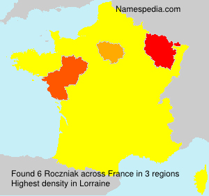 Surname Roczniak in France Surname Roczniak in France