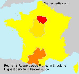 Surname Rodap in France Surname Rodap in France