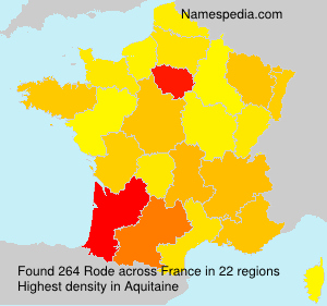 Surname Rode in France Surname Rode in France