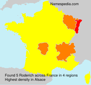 Surname Roderich in France Surname Roderich in France