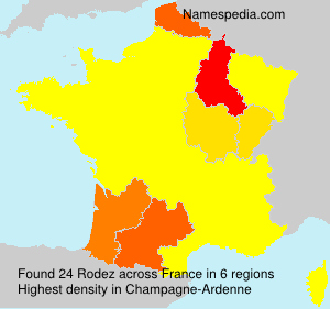 Surname Rodez in France Surname Rodez in France