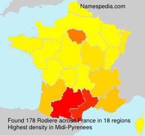 Surname Rodiere in France Surname Rodiere in France