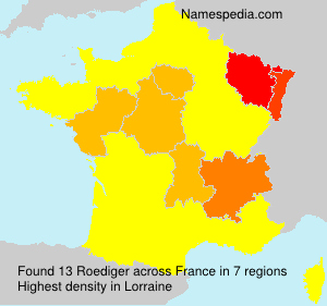Surname Roediger in France Surname Roediger in France