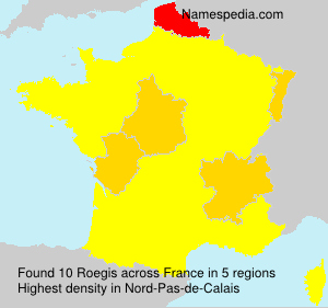 Surname Roegis in France Surname Roegis in France