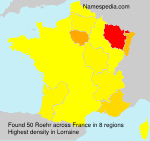 Surname Roehr in France Surname Roehr in France