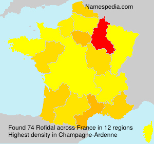 Surname Rofidal in France Surname Rofidal in France