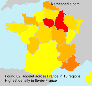 Surname Rogelet in France Surname Rogelet in France