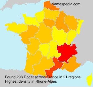 Surname Roget in France Surname Roget in France