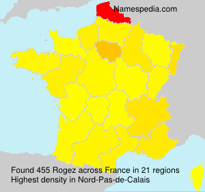 Surname Rogez in France Surname Rogez in France