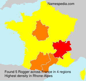 Surname Rogger in France Surname Rogger in France