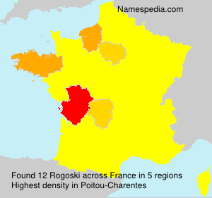 Surname Rogoski in France Surname Rogoski in France