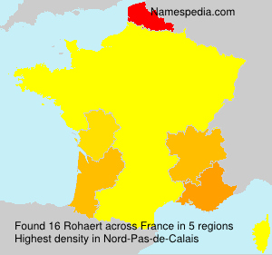 Surname Rohaert in France Surname Rohaert in France