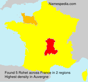 Surname Rohet in France Surname Rohet in France