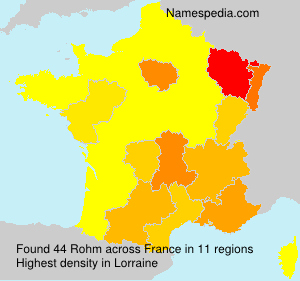Surname Rohm in France Surname Rohm in France