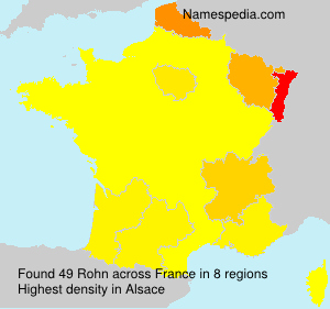 Surname Rohn in France Surname Rohn in France