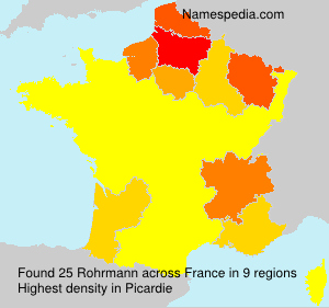 Surname Rohrmann in France Surname Rohrmann in France