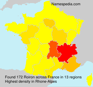 Surname Roiron in France Surname Roiron in France