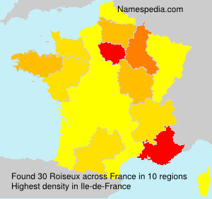 Surname Roiseux in France Surname Roiseux in France