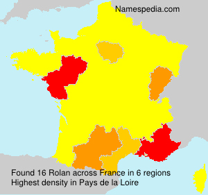 Surname Rolan in France Surname Rolan in France