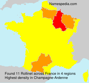 Surname Rollinet in France Surname Rollinet in France
