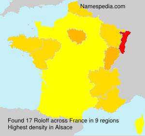 Surname Roloff in France Surname Roloff in France