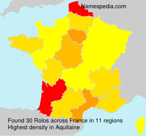 Surname Rolos in France