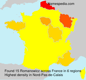 Surname Romanowicz in France Surname Romanowicz in France