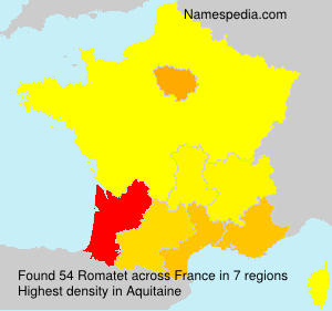Surname Romatet in France Surname Romatet in France