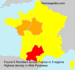 Surname Romdani in France Surname Romdani in France