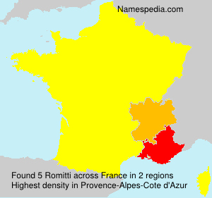 Surname Romitti in France