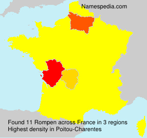 Surname Rompen in France Surname Rompen in France