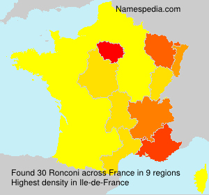 Surname Ronconi in France Surname Ronconi in France