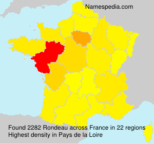 Surname Rondeau in France Surname Rondeau in France