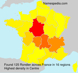 Surname Rondier in France Surname Rondier in France