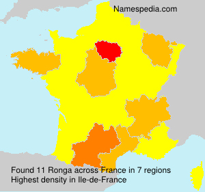 Surname Ronga in France Surname Ronga in France