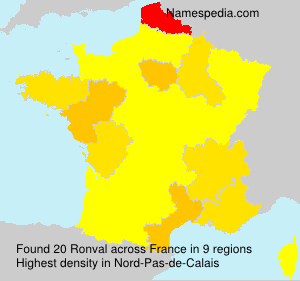 Surname Ronval in France Surname Ronval in France