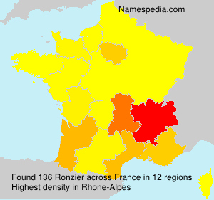 Surname Ronzier in France Surname Ronzier in France