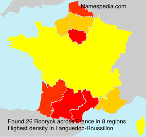 Surname Rooryck in France Surname Rooryck in France