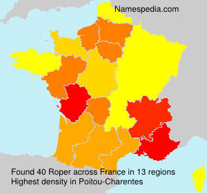 Surname Roper in France Surname Roper in France